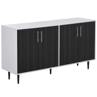 HOMCOM Modern Sideboard, Buffet Cabinet, Console Table with Adjustable Shelves, Anti-Topple Design, and Large Countertop, Dark Gray(m-11)