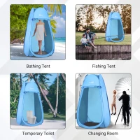 Sky Blue Popup Shower Tent - Portable Changing Room(m-7)