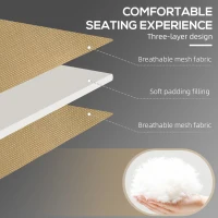 Outsunny Folding Chaise Tanning Lounge Chair w/ 5-level Reclining Back, Reading Hole, Side Pocket, Headrest, Beige(m-4)