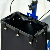 HOMCOM Knee Scooter with Basket, Dual Braking System and 10" All Terrain Wheels, Steerable Knee Walker with Adjustable Height, Foldable Crutch Alternative for Ankle and Foot Injuries, Blue(m-9)