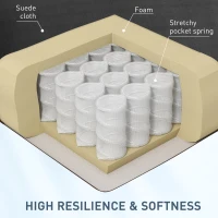 HOMCOM Vibration Massage Recliner Chair for Living Room with Heat,  Wingback Single Sofa, Modern Suede Fabric Push Back Reclining Chair with Footrest, Side Pocket, Black(m-6)