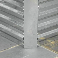 Outsunny Galvanized Raised Garden Bed, Steel Outdoor Planters with Reinforced Rods, 71'' x 35'' x 23'', Silver(m-9)