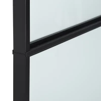 HOMCOM 36" x 84" Sliding Door with Hardware Kit, Handle, & Track, Frosted Tempered Glass Door, Easy Installation(m-9)