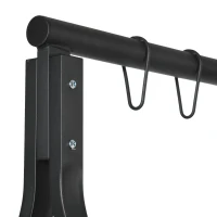 Outsunny Metal Porch Swing Stand, Heavy Duty Swing Frame, Hanging Chair Stand Only, 528 LBS Weight Capacity, for Backyard, Patio, Lawn, Playground, Black(m-8)