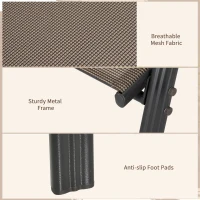 Outsunny Set of 4 Outdoor Dining Chairs, Heavy Duty Stackable Patio Dining Set with Armrests for Balcony Garden, Grey(m-6)