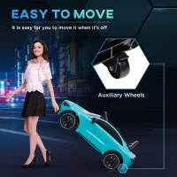 Qaba Mercedes-Benz AMG Licensed 12V Ride on Car, Kids Electric Car with Remote Control, Spring Suspension, Light Blue(m-5)