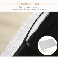 PawHut Modern Pet Sofa Cat or Medium Large Dog Bed W/ Removable Seat Cushion, Light Grey(m-6)