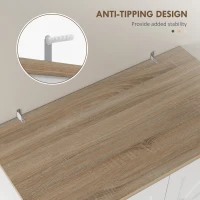 HOMCOM Farmhouse Kitchen Pantry, 68" Freestanding Hutch Storage Cabinet with Microwave Oven Countertop, White(m-6)