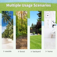 Outsunny Double Hammock, 78"x59" Patio Outdoor Hammock, Bed Sun Bed Lounge Garden Camping Hiking Furniture, Green(m-7)