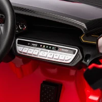 Qaba 12V Lamborghini Autentica Licensed Kids Car with Remote Control, 4 Wheels Spring Suspension, Soft Start, Red(m-10)