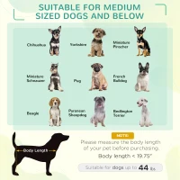 PawHut Elevated Dog Bed with Canopy, Portable Raised Dog Cot for M Sized Dogs, Indoor & Outdoor, 30" x 24" x 29", Coffee(m-4)