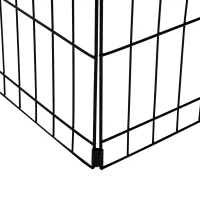 PawHut 24inch Foldable Metal Exercise Pet Playpen Yard Dog Puppy Kennel Cage 8 Panel(m-9)