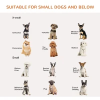 PawHut Freestanding Pet Gate, Folding Dog Gate with 2 Support Feet, 24" High, 3 Panels, for Small Dogs, Indoor Use - White(m-7)