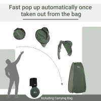 Army Green Popup Shower Tent - Portable Changing Room(m-3)