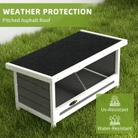PawHut Nesting Boxes for Chickens, Chicken Coop Accessories with Asphalt Roof for Indoor Outdoor Use, Up to 2 Hens(m-6)