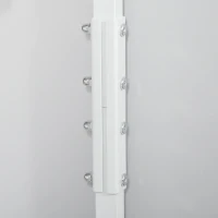 HOMCOM 3-in-1Hall Tree Entryway Coat Rack Shoe Bench with 9 Hanging Hooks, 3-Tier Storage Shelves, Multifunctional Hallway Organizer Natural/White(m-8)