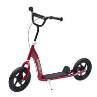 HOMCOM Kids Scooter Street Bike Bicycle for Teens Ride on Toy w/ 12" EVA Tyres for 5-12 Year Old Red(m-2)