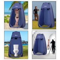 Navy Blue Popup Shower Tent - Portable Changing Room(m-6)