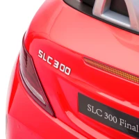 Aosom Mercedes SLC 300 Licensed Kids Electric Car with Remote Control, 12V Battery Powered Kids Ride on Car with Music, Lights, Suspension for 3-6 Years Old, Red(m-10)