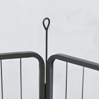 PawHut Heavy Duty Dog Playpen with Door for Large Dogs, 6 Panels, 39"H(m-9)