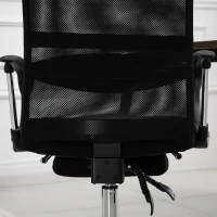 Vinsetto Office Chair High Back Mesh Executive Computer Desk Napping Seat, Height Adjustable, Swivel with Footrest and Lumbar Support(m-9)