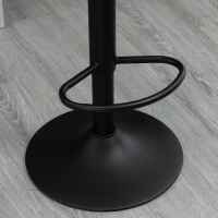 HOMCOM Adjustable Bar Stools Set of 2, Swivel Counter Height Barstools, Leathaire Upholstered Kitchen Island Stools with Back, Footrest and Steel Base, Taupe Grey(m-9)