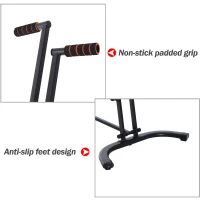 Soozier Vertical Climber, High-Intensity Cardio & Muscle Toning Exercise for Home Gym, Folding Steel, Adjustable Height, Display Monitor, 220 lbs. Weight Capacity, Black(m-9)