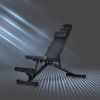 Soozier Multi-purpose Weight Bench Workout Bench with Adjustable Seat and Back Angle for Home Gym(m-8)