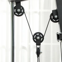 Soozier Home Gym Weights Machine, Multi Gym Lat Pulldown and Leg Workout Equipment with 99lbs Weight Stack(m-10)