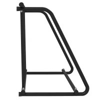 Soozier All-Steel Bike Rack, 45" Bike Stand, 3-Bike Capacity, Single-Side, for Garages Streets Yards Schools(m-7)