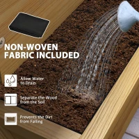 Outsunny 4 Tier Vertical Raised Garden Bed with Drainage Holes, Outdoor Planter Box for Herbs, Vegetables, and Flowers(m-6)