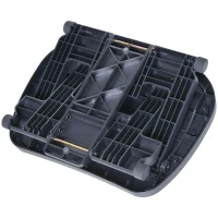 HOMCOM Footrest Under Desk Support Ergonomic Adjustable Foot Rest with Massage Texture Surface, 3 Height Position, 30 Degree Tilt Angle, for Home, Office(m-10)