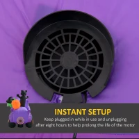 Outsunny 5ft Witch Driving Halloween Inflatable Truck, Blow Up LED  Display for Garden Indoor Outdoor(m-6)