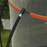 Soozier 8ft Outdoor Trampoline with Enclosure Net and Ladder, Backyard Fitness Trampoline for Teens and Adults(m-10)