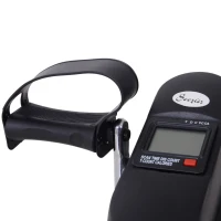 Soozier Portable Mini Pedal Exercise Bike Indoor Cycle Fitness Arm Leg w/ LCD Display, Black(m-10)