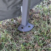 Outsunny 11' x 11' Pop Up Canopy, Instant Canopy Tent with Solar LED Lights, Remote Control, Zippered Mesh Sidewalls and Carrying Bag for Backyard Garden Patio, Gray(m-9)