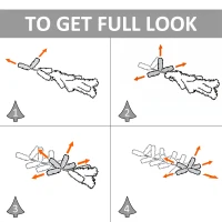 HOMCOM 6.9ft Christmas Tree Artificial Evergreen Spruce Xmas Tree Holiday Decor Indoor Outdoor w/ Stand 631 Branch Tips Seasonal Decoration Green(m-6)