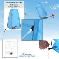 Sky Blue Popup Shower Tent - Portable Changing Room(m-6)