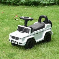 Aosom Compatible Baby Toddler Push Car Foot-to-Floor Ride-On Wheel Mercedes-Benz G350 Licensed White(m-1)