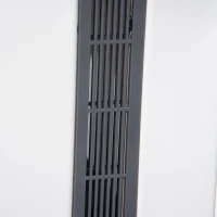 PawHut Plastic Dog House with Air Vents, Small Dog House with Door Opening, Elevated Floor, Bowl Holder, 2 Bowls, Soft Washable Cushion, for Small Sized Dogs, White(m-9)