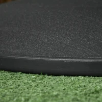 Outsunny 44 lbs Cement Round Umbrella Base Holder 19" Heavy Duty Parasol Stand for Patio, Outdoor, Backyard, Black(m-9)