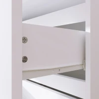 HOMCOM 4 Drawer Chest Storage Cupboard Freestanding Drawer Unit, White(m-9)