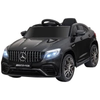 Aosom Officially Licensed Kids Ride-On Car 12V Electric Ride On Car Perfect Toy Gift with Remote Control Suspension Wheel, Black(m-11)