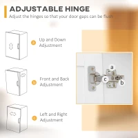 HOMCOM 71" Kitchen Pantry Cabinet, Storage Buffet with Hutch, Adjustable Shelves for Living Room, High Gloss White(m-7)