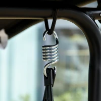 Outsunny 2-Person Porch Swing Chair, 2 Seater Patio Swing Bench w/ Adjustable Canopy, Breathable Seat for Garden, Poolside, Black(m-10)