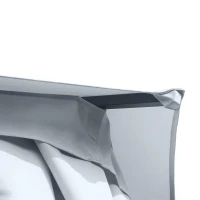 Outsunny 13ft Hexagon Gazebo Outdoor Canopy Shelter with Netting and Shaded Curtains Grey(m-10)