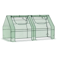 Outsunny 6' x 3' Portable Greenhouse, Garden Hot House, Green