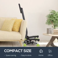 Soozier Twist Stepper Exercise Machine with Adjustable Resistance, LCD Screen - Grey & Green(m-5)