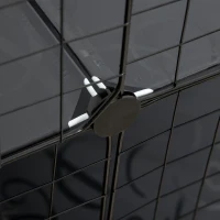 PawHut 31 Panels Small Animal Cage, Pet Playpen w/ Doors, Chinchilla Cage w/ Ramps, for Cat, Rabbits, Indoor Use(m-10)