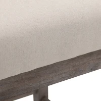 HOMCOM Bar Height Bar Stools Set of 2, 180 Degree Swivel Barstools with Solid Wood Footrests and Button Tufted Design, 30" Seat Height Bar Chairs for Kitchen Island, Beige(m-9)